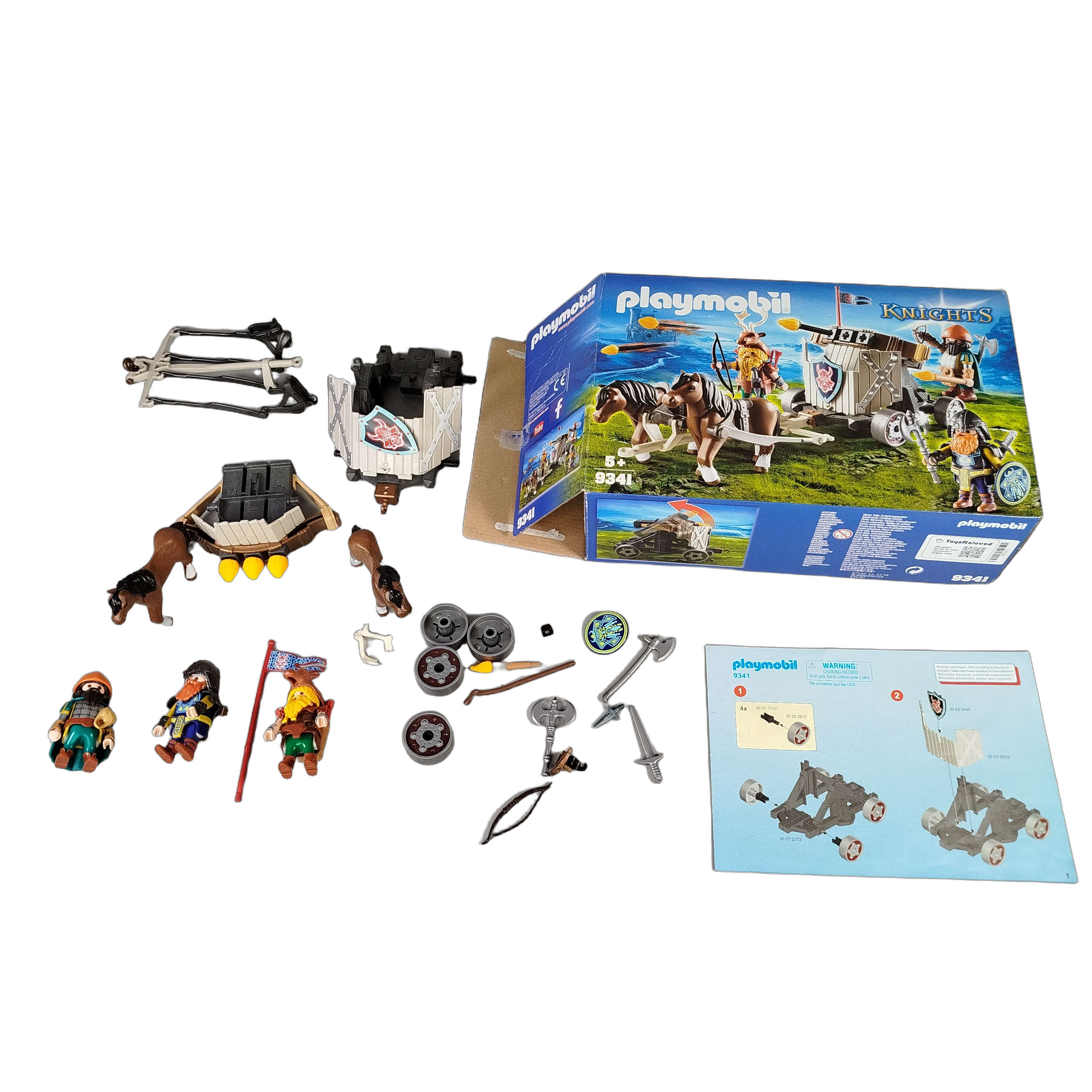 Playmobil Ponygespann mit Zwergenballiste 9341 Spielset